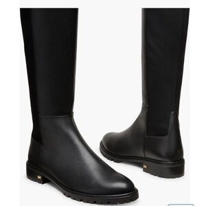 Stuart Weitzman Women's Black City Knee-High Leather Boots Size 11.5 B
